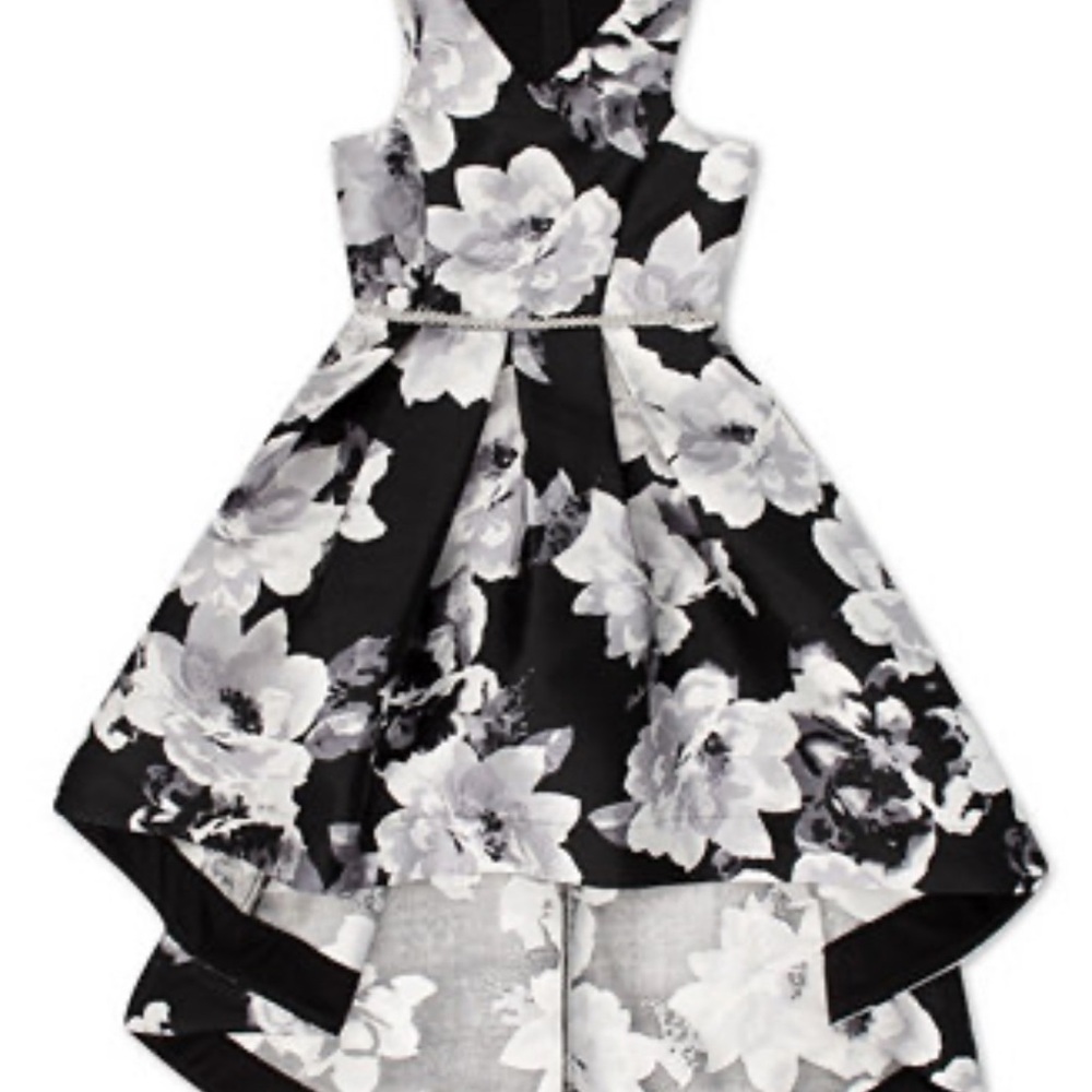 Xtraordinary Black and White Floral Dress